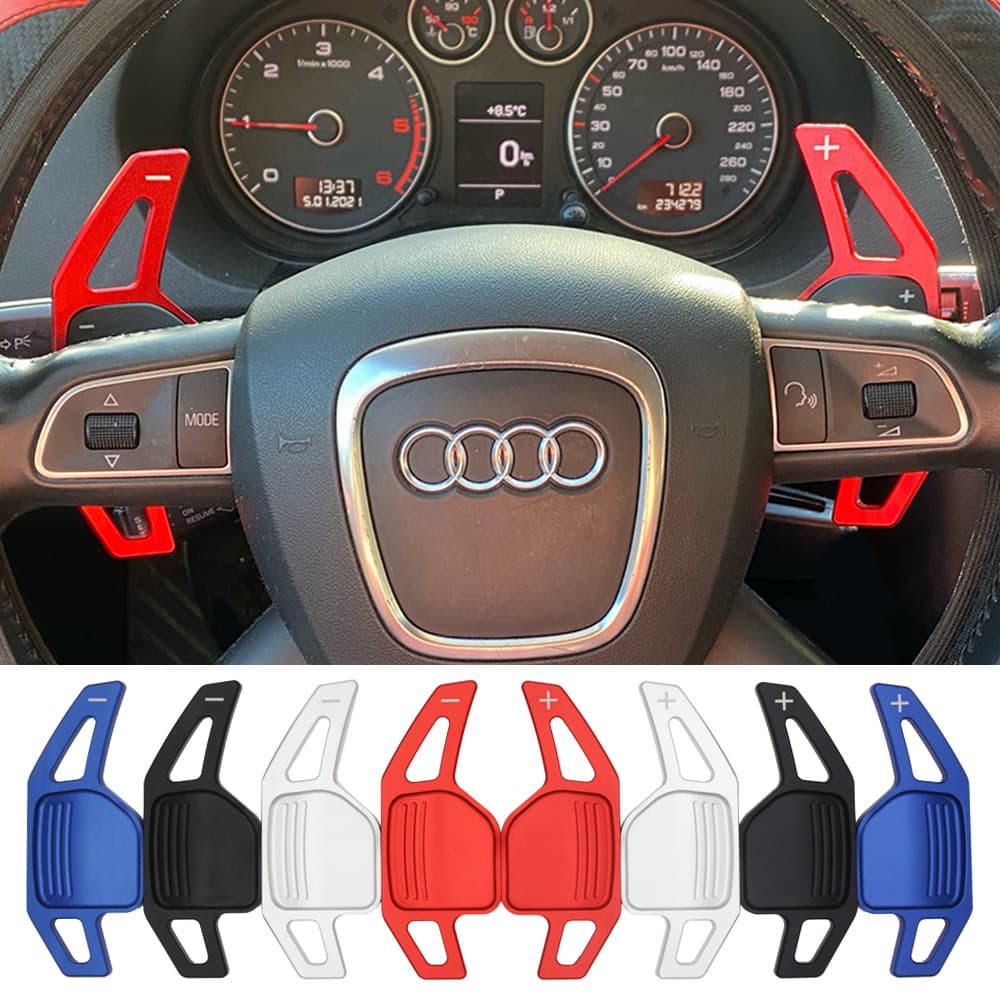 Audi A4 A3 A5 A6 Q5 8R Q7 TT Sportback 2004-2010 Mudança De Volante Carro Extensão De Marcha De DSG Adesivos Acessórios