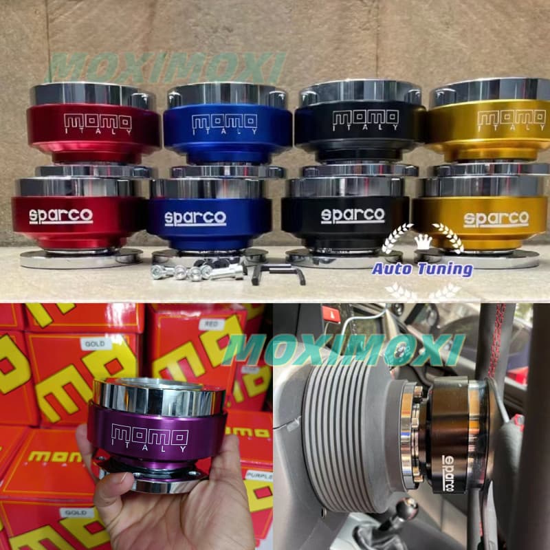 Momo Spc Racing Car Volante De Liberação Rápida Snap Off Hub Adaptador Boss Kit 6 Furos
