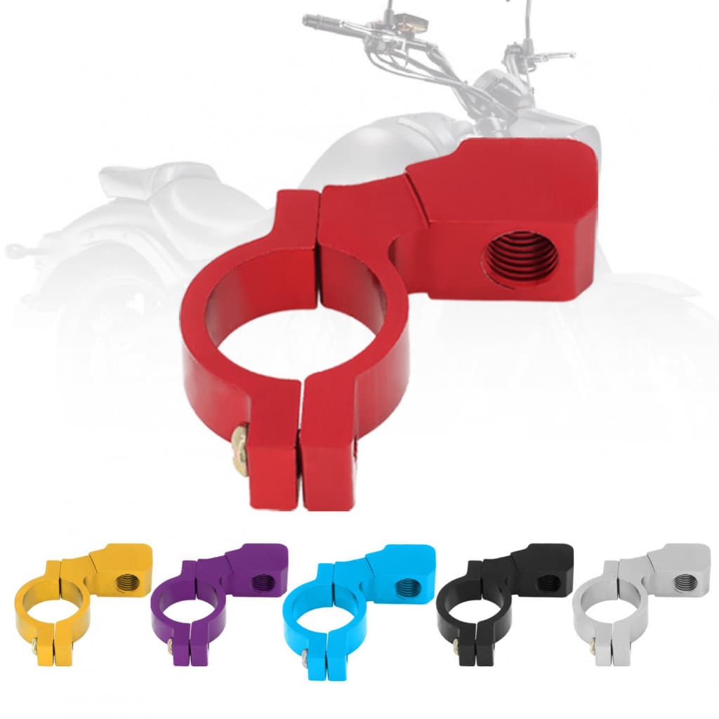 Universal Motocicleta Retrovisor Espelho Código Retrorefletor Do Assento ATV Suporte Adaptador De Montagem Parafuso De Fixação Alumínio 22mm