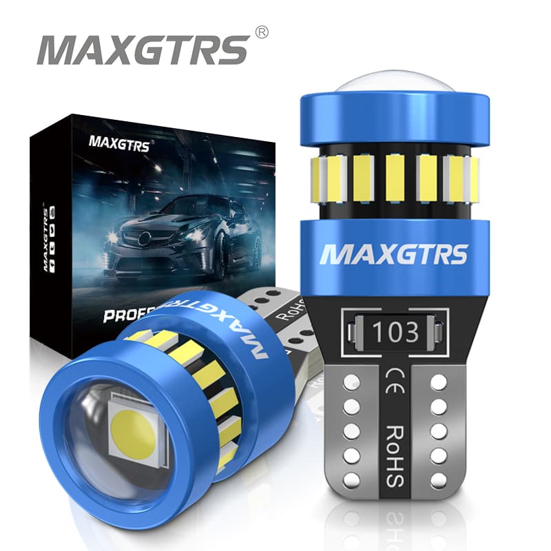 MAXGTRS 2x W5W T10 LED Canbus Light Bulbs For Mercedes Car Interior Reading Parking Lights