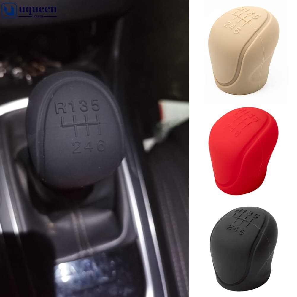 UQUEEN Universal 6velocidades Carro De Silicone Tampa De Mudança De Marcha Sem Escorregamento Tampas Protetoras De Punhos Acessórios Interiores A6O5