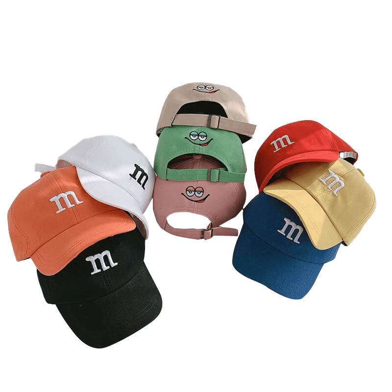 Chapéu De Bebê Primavera E De Verão Boné De Menino Menina Criança Sun Visor M Bean Baseball Coreano Para 1-4 Anos De Idade