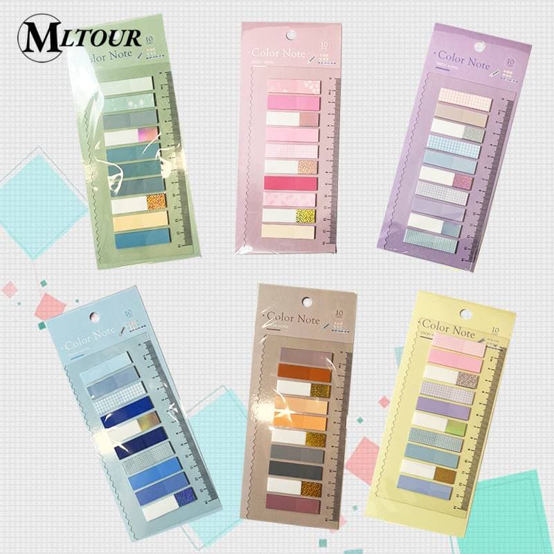 200 Pcs Notas Adesivas Transparentes Bloco De Coloridas Conjunto Translúcidas Índice Translúcido Rótulo Adesivo Bookmark