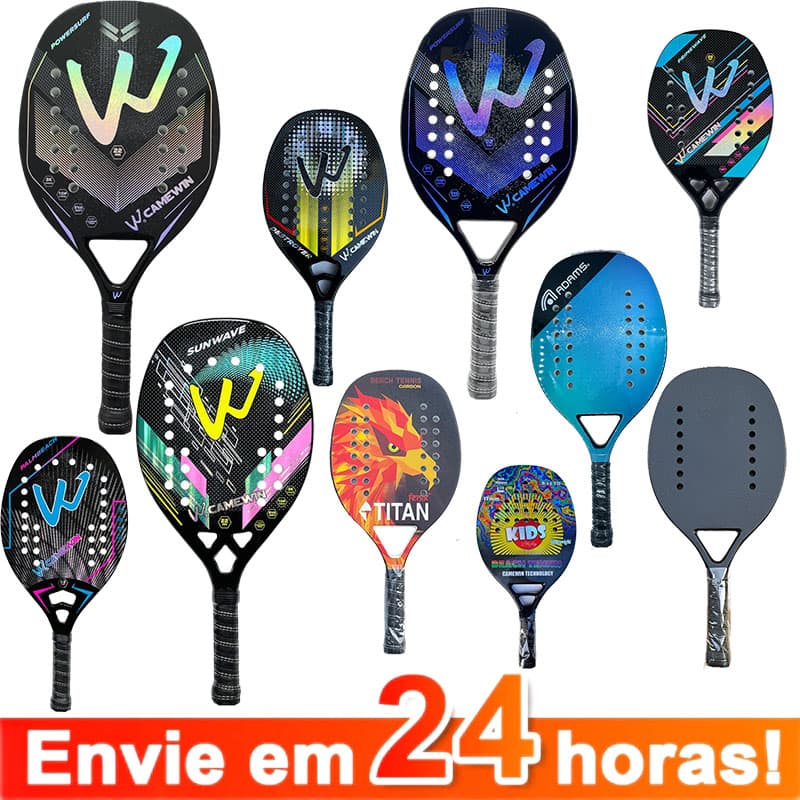 3K Raquete Profissional De Tênis De Praia Max De Beach Armação Feminina Masculina Soft Fishion 2023