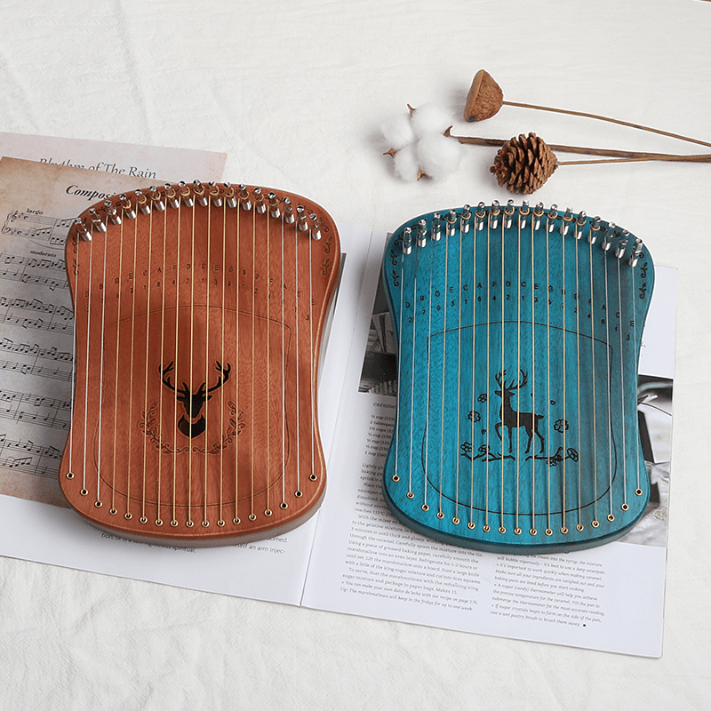 17 Cordas Harpa Harpika Lyre Fácil De Aprender Instrumento Musical