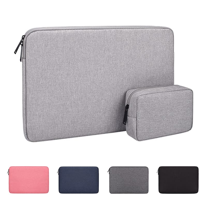 Bolsa Para Notebook Com Zíper Duplo Capa Macia De 13/14/15 Polegadas Air Pro À Prova D'água De Alimentação