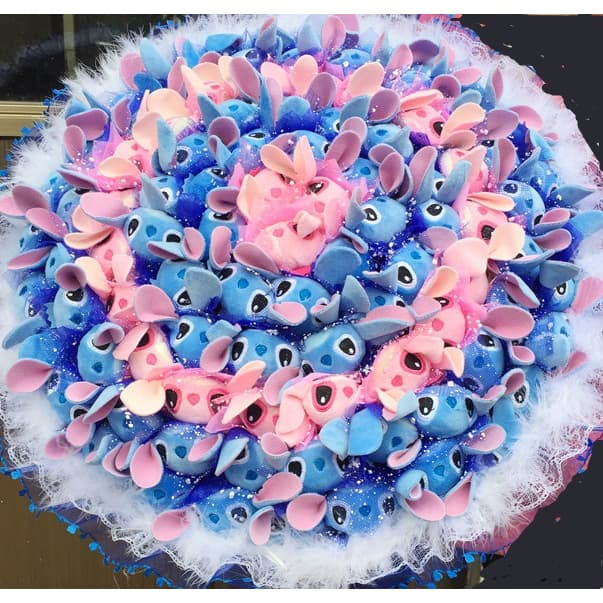 Urso Stitch Chaveiro de Pelúcia Coisas do stitch para meninas/ lembrança de aniversário infantil