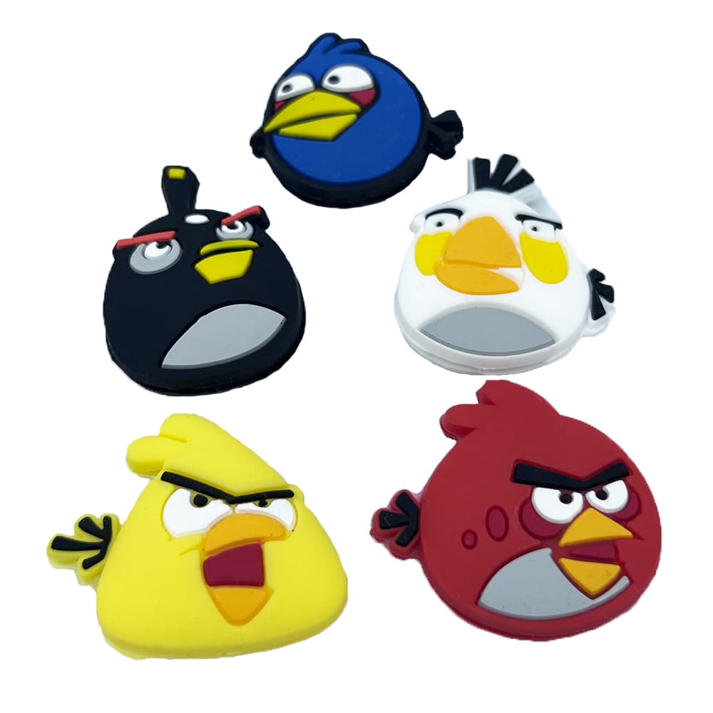 5pcs Raquete De Tênis Amortecedor De Vibração De Elástico Anti-Choque Absorvente De Cor Aleatória