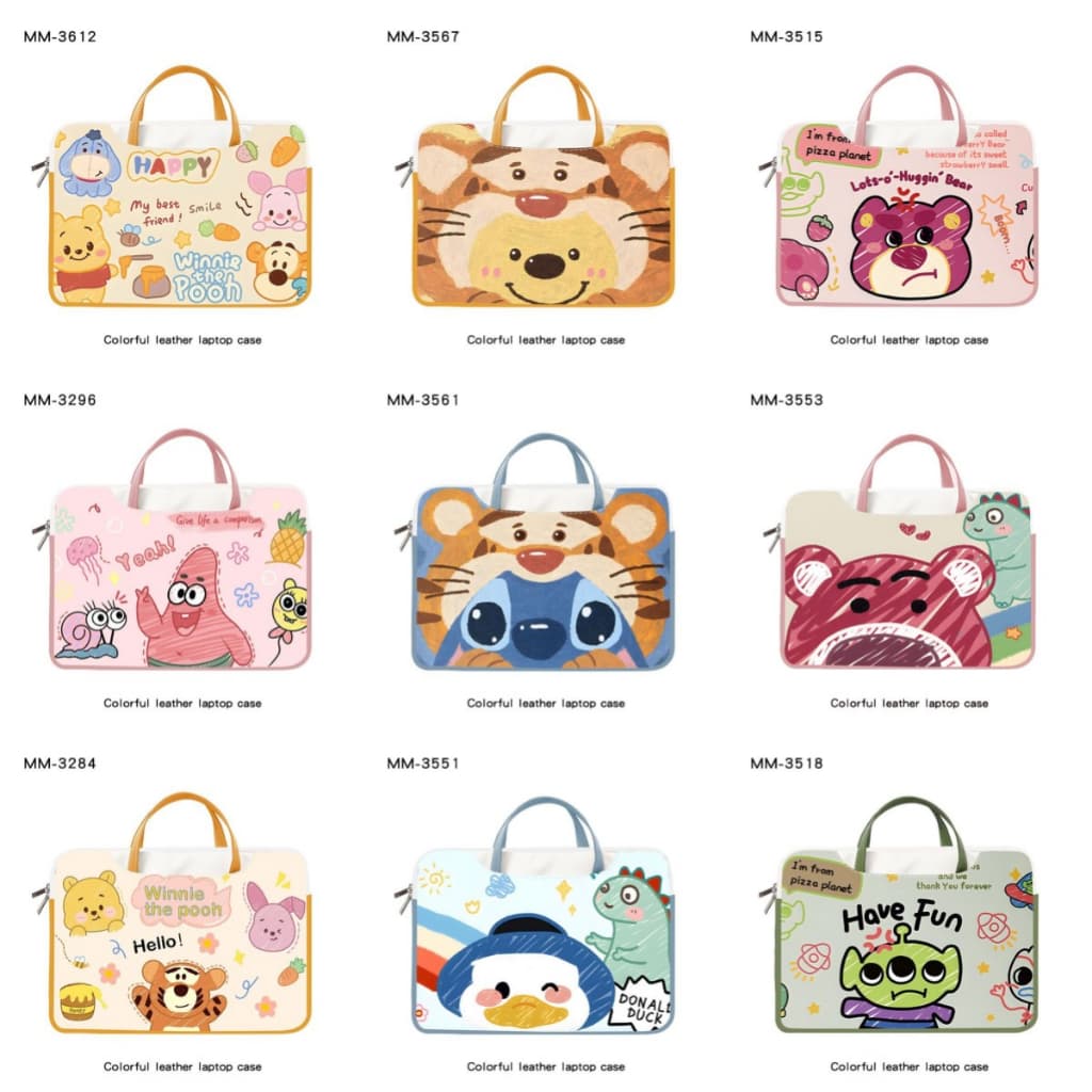 Bolsa Protetora Para Laptop Fashion Cartoon Ins Color Portátil À Prova D'água