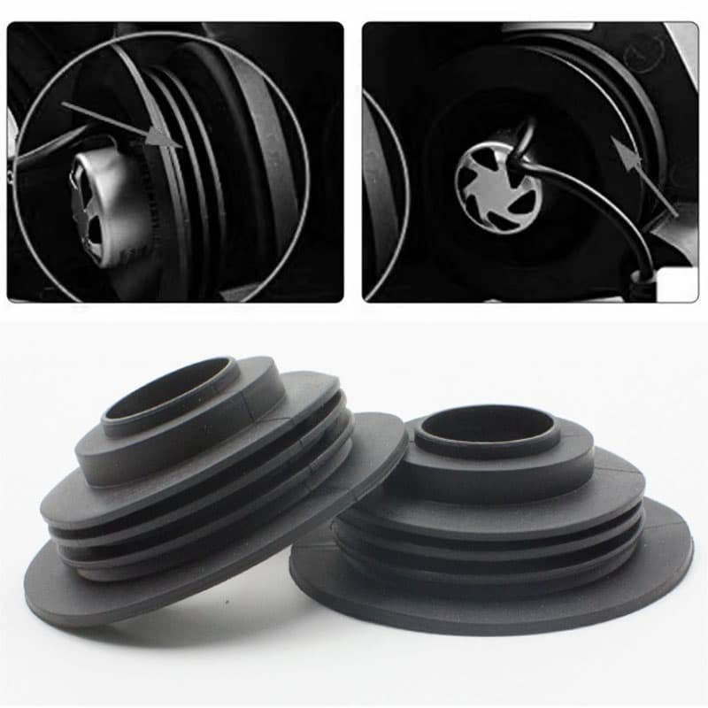 2Pcs C6 Lâmpada LED Para Farol C6 Tampa De Vedação À Prova D'água H1 H3 H4 H7 H8 H9 H11 H7 D'água Faróis De Motocicleta