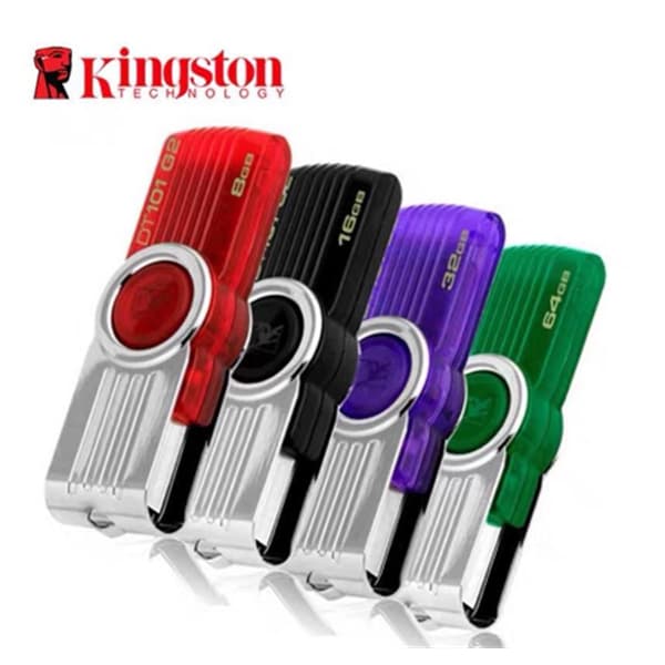 Clássico Kingston DT101 USB 2.0 Mini Stick De Memória Plug and Play À Prova D'água 1GB 2GB 4GB 8GB 16GB 32GB 64GB 128GB