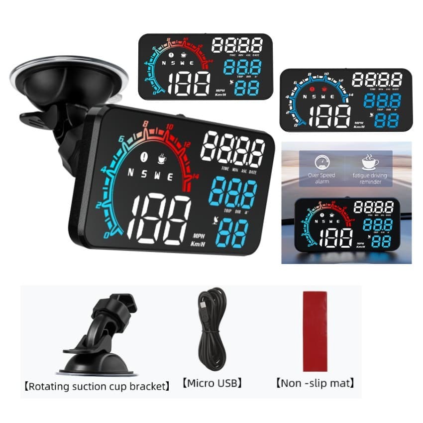 Velocímetro Universal G11 GPS HUD + Beidou Satélite De Dois Canais Para Todos Os Modelos De Carros