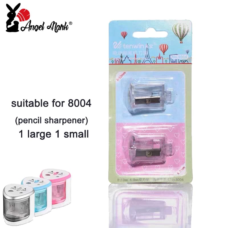 Afiador De Lápis Angel Mark TENWIN Elétrico Lâminas De Reposição Afiadores De Facas Núcleo De Substituição Para O Escritório De Pintores Estudantis Material Escolar Statiionery 8014/8015