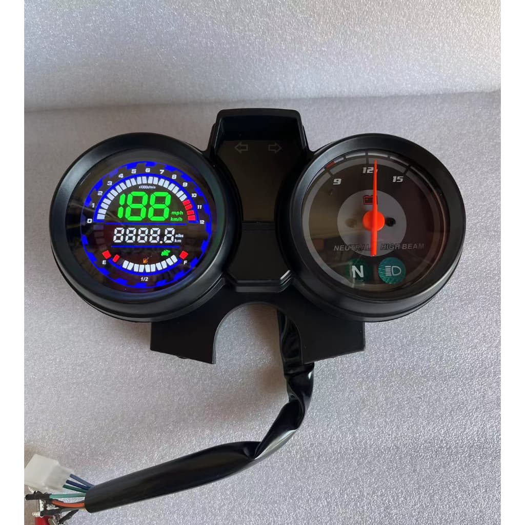 Ybr 125 2000-2004 2005 2006 2007 2008 Digital Odômetro Voltímetro Velocímetro Tacômetro Assy Para Yamaha Ybr125