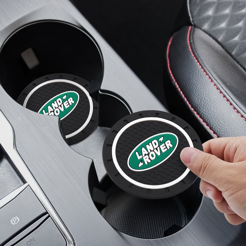 Land Rover Car Coaster Moda Decoração De Copos De Água Tapete De Silicone Para Range Evoque Velar Defender Discovery Freelander