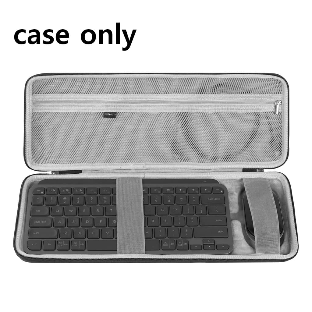 Geekria Capa de teclado compatível com mini teclados Logitech MX Keys e combo de mouse compacto Anywhere 3