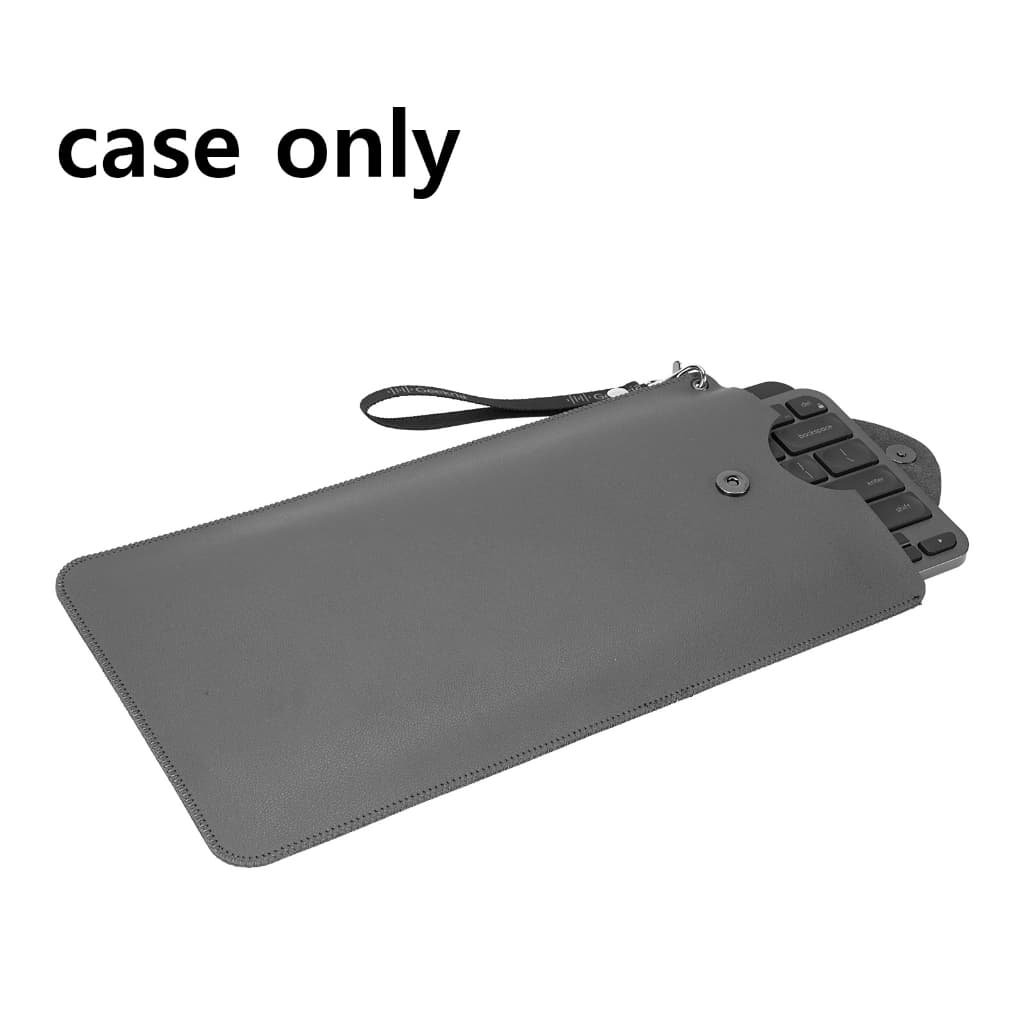 Geekria Bolsa de couro para teclado para MX Keys Mini, Magic Keyboard, capa protetora para teclado (cinza escuro)