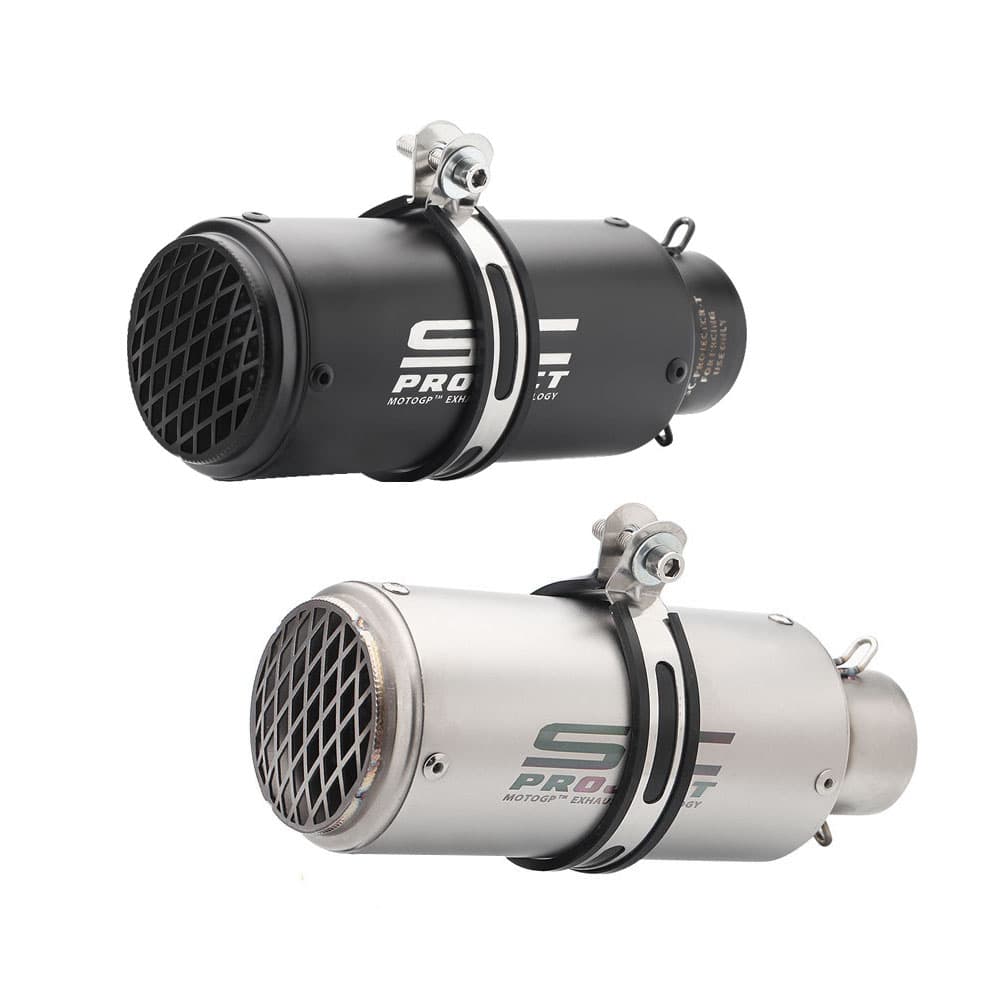 Entrada Universal 51mm/60mm Tubo De Escape De Motocicleta SC Redondo De Motor