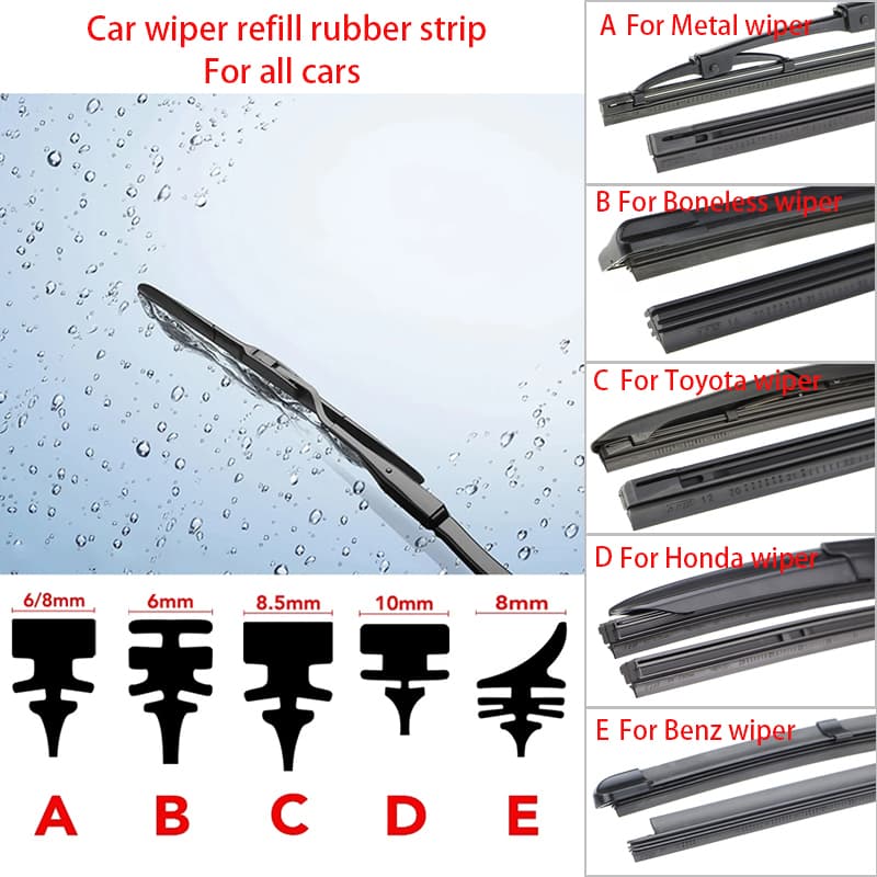 Refil De Palheta Para Reposição Limpador De Parabrisa 1Pcs