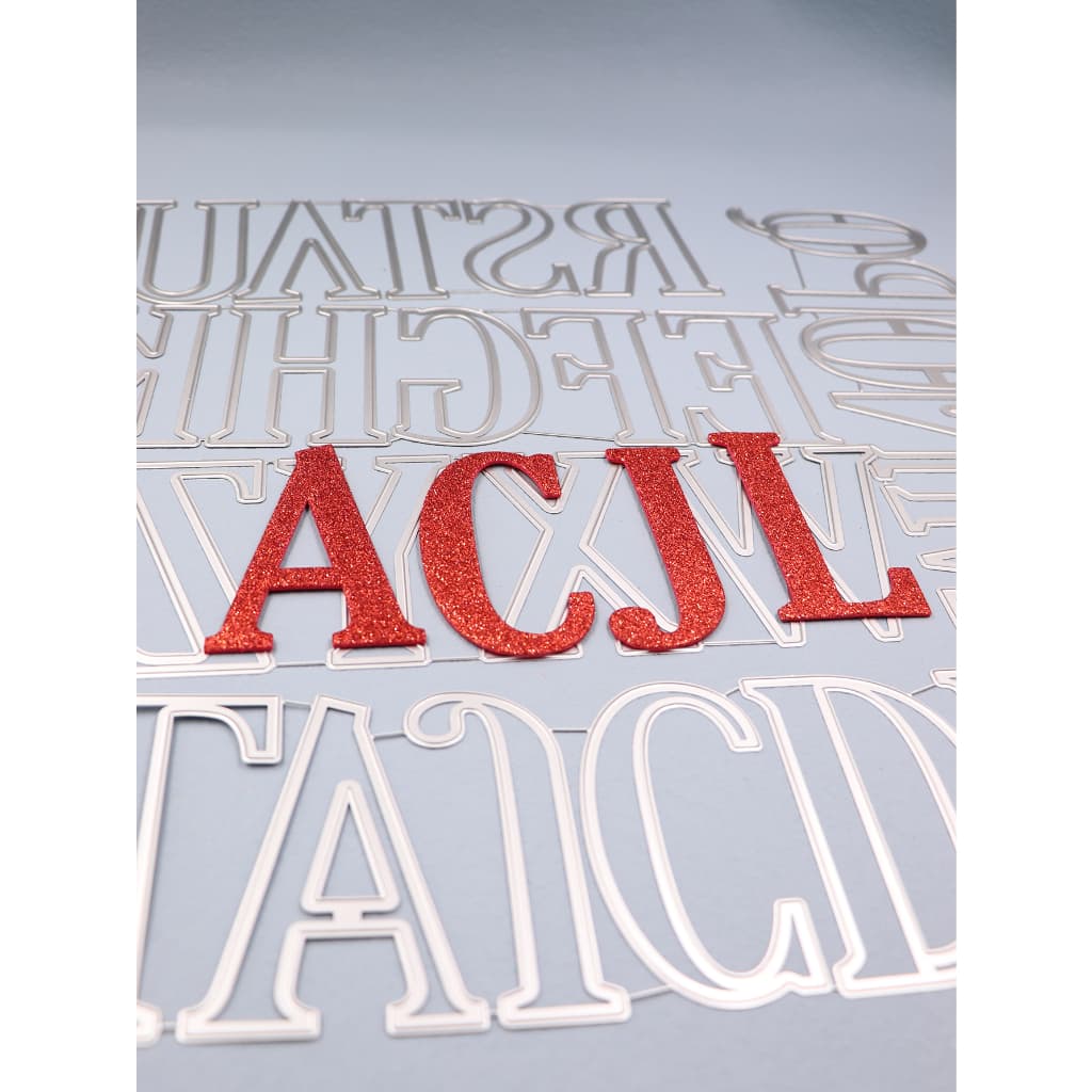 Alfabetos Grandes De 10cm Cortando Matrizes