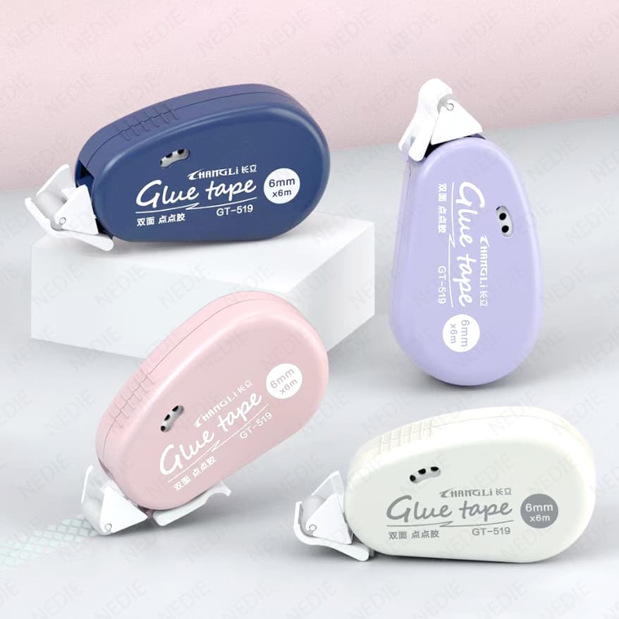 JOURNAMM 6m * 6mm Fitas De Dupla Face Cola Fita De Bricolagem Rolo Para Material Escolar