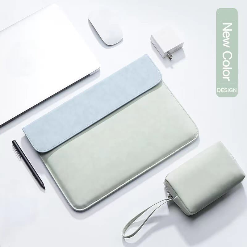 Bolsa Para Laptop PU De Couro À Prova D'água De Alta Qualidade Macbook Air/Pro 13,3/15,4 Polegadas