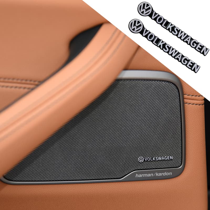Autocolante De Alta Qualidade Em Alumínio Para Áudio Automotivo Logotipo 3d Etiquetagem VW Volkswagen Jetta MK5 Golf Passat 3B7 601 171