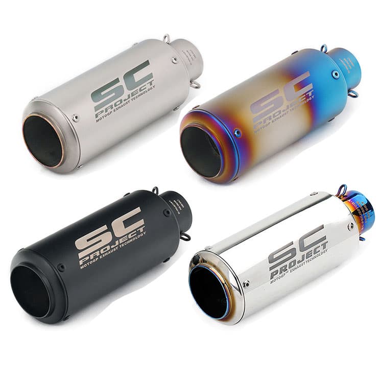 Entrada Universal 51mm 60mm SC Projeto Tubo De Escape De Motocicleta Modificaçãotailpipe