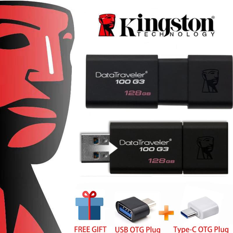 Unidade Flash Kingston Pen Drive De Dados 1TB 2TB USB3.0 8GB 16GB 32GB 64GB128GB 256GB De Polegar Disco U De Alta Velocidade