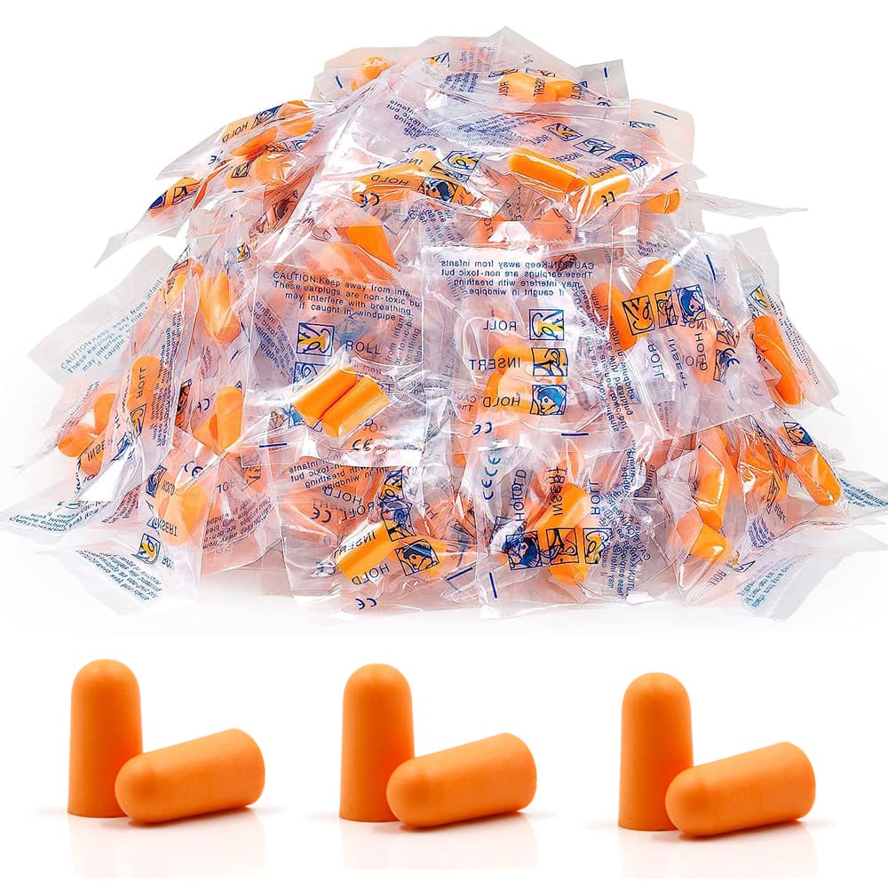 20/40/60/100 Pares Tampões Auriculares Para Cancelamento De Ruído Trabalho Do Sono Ronco Construção De Bloqueio Alto Redução De Espuma Macia