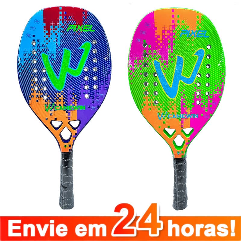 Camewin Beach Tennis Racket Estrutura De Fibra De Carbono Com Capa De Bolsa Protetora Feminino Masculina 2023 Novo