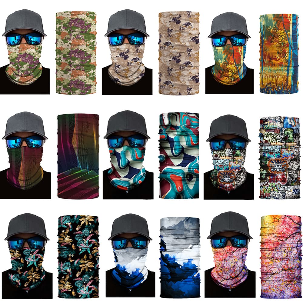 Bandana Turban Anti-Pó UV Buff Cabeça Scarf Face Motocicleta Esporte Topeng Fita De Exterior