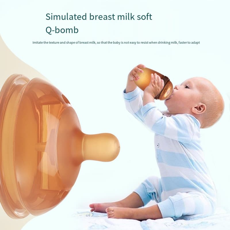 [70cm] Mamilo de Silicone Nano Prata de Grande Calibre Pode ser Combinado com Biberão