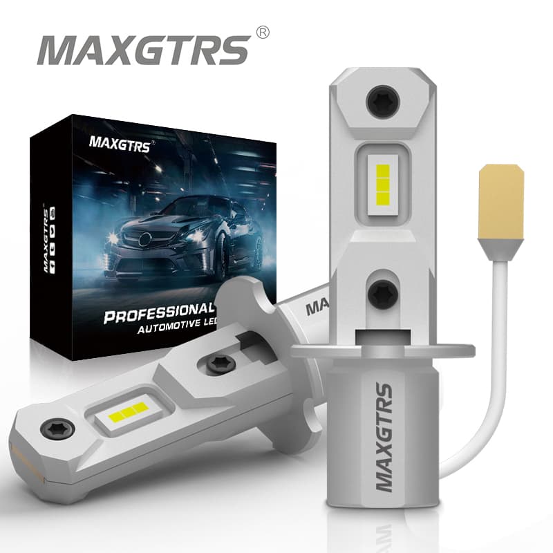 MAXGTRS 2pcs H3 Super Led Bulbs 80w Auto lights car Light Source DC 12V-24V 6500K/3000K White Fog Lamp Car Headlight