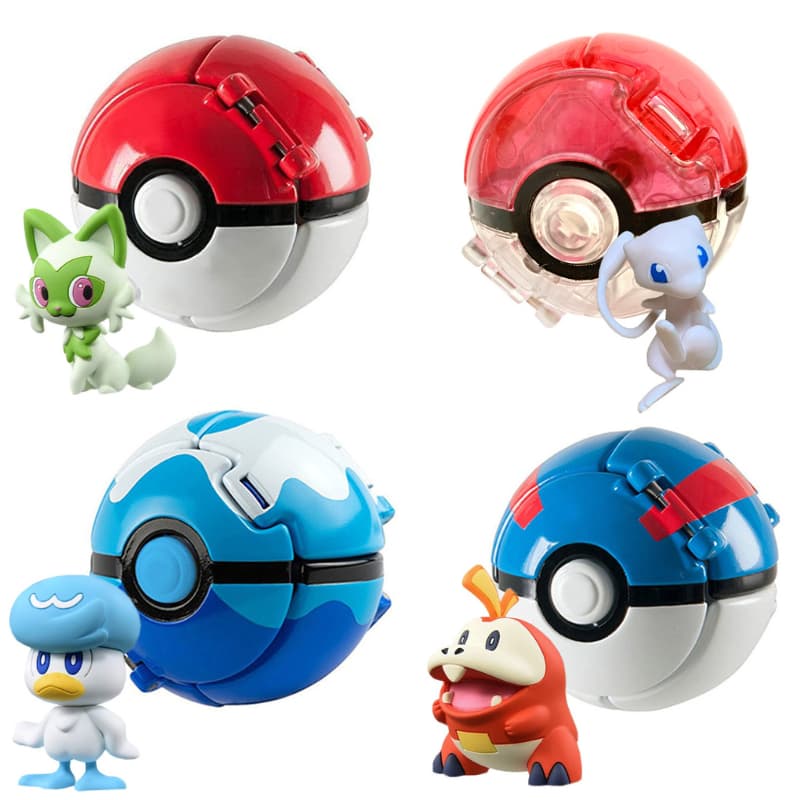 15 Estilos Pokemon Ball Anime Figura Fofa Pikachu Charmander Pokeball Kids Pokect Toys Gift
