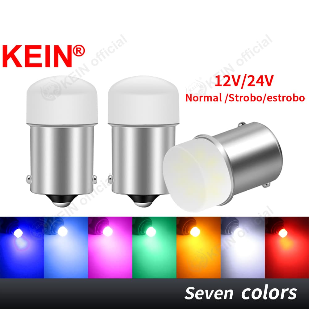 KEIN 2PCS Flash 12V 24V Luz Led Para Caminhão 1156 1157 Estroboscópica De Freio BA15S P21W BAY15D P21/5W S25 De Sinalização De Giro Do Carro Estacionamento De Parada De Nevoeiro Traseiro Da Motocicleta 9SMD 3014