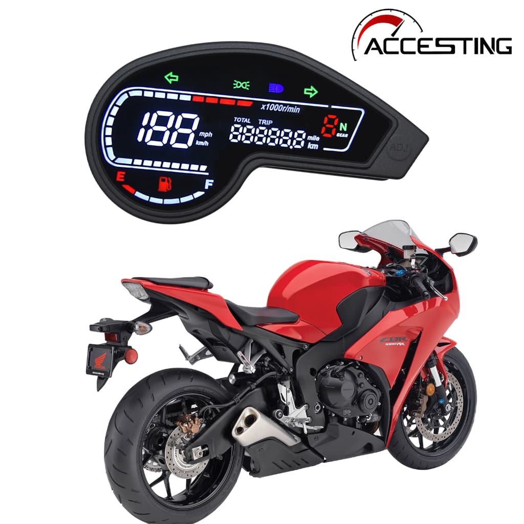 Odômetro Digital LED Velocímetro Tacômetro Motocicleta Para Honda NXR125 NXR150 bros150 ES KS MIX 2003-2014 Xr250 Crm250