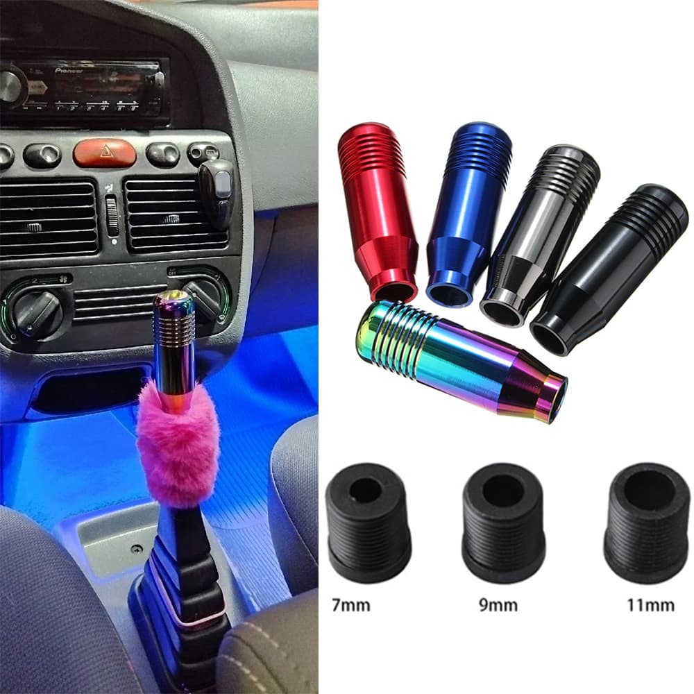 5 Cores Universais Alavanca De Transmissão manual De Mudança De Marcha Em Alumínio Manípulo De 8,5cm Botão