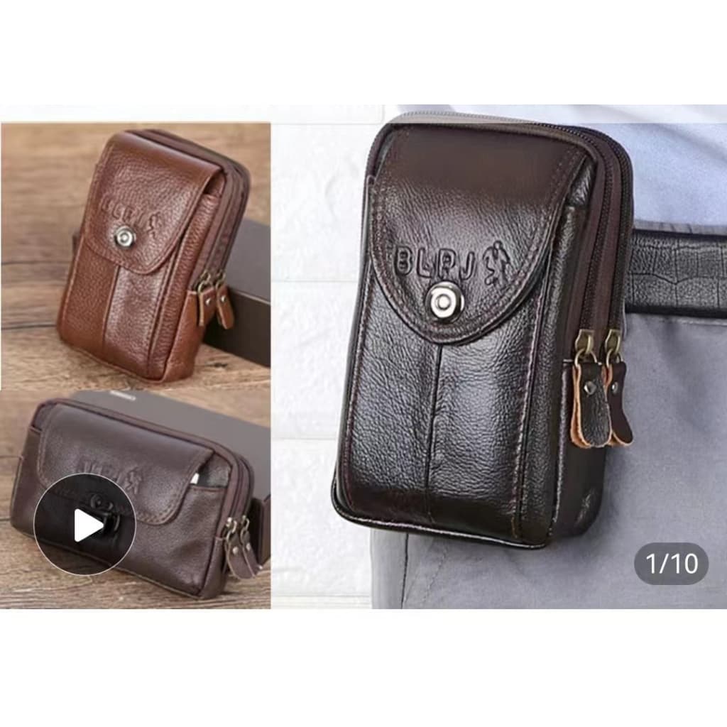 Bolsa De Couro Vaca De 5,5 Polegadas Para Celular Genuína Homem Cross/Vertical Seção Uma Carteira De Cinto