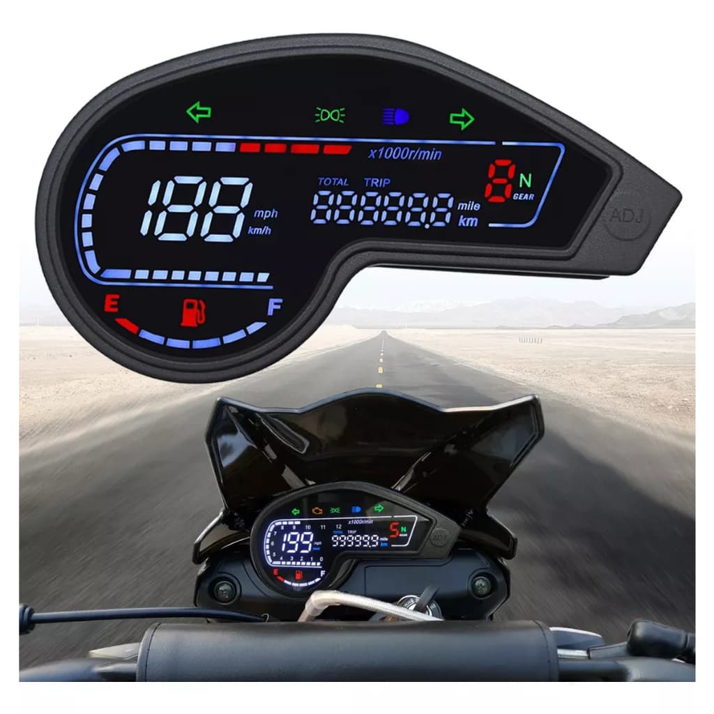 Honda NXR125 NXR150 bros150 ES KS MIX 2003-2014 Xr250 Crm250 Baja250 XTZ125 Digital LCD Odômetro Velocímetro Tactômetro