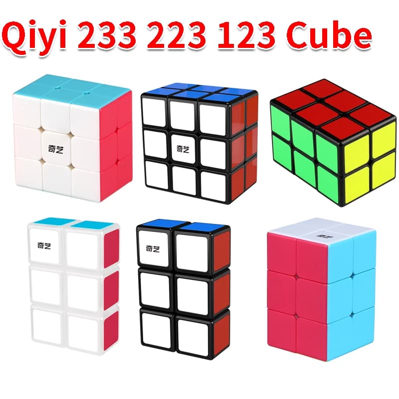Qiyi 123 223 233 Cubo MoFangGe Pequeno Divertido Magico 1x2x3 2x2x3 2x3x3 Mágicos Profissionais Quebra-Cabeça De Velocidade Kids Educacional Brinquedo Engraçado