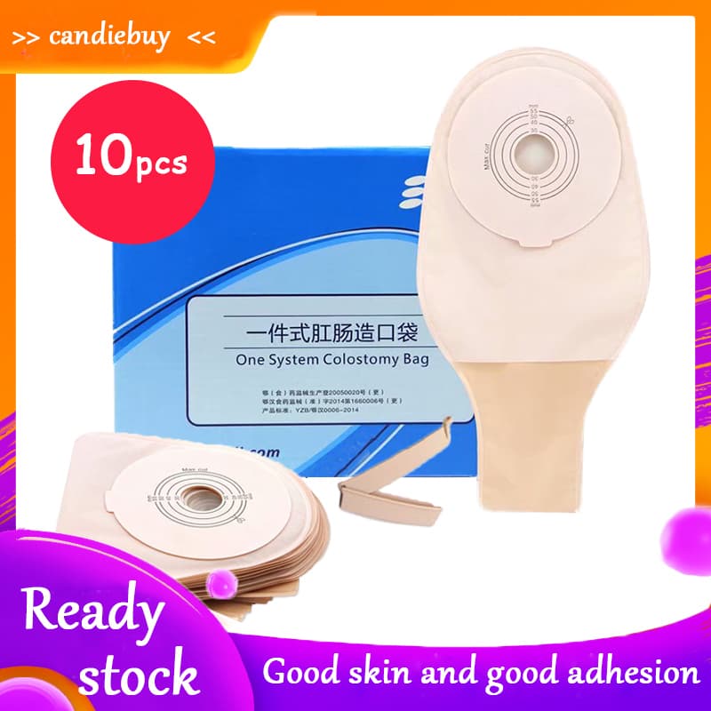 Steadlive 10 Peças Bolsa De Ostomia De Sistema Único Drenável Colostomia Com Clipe , Corte A 15-55mm