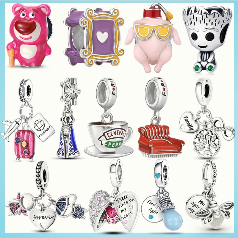 925 Sterling Silver Best Selling Coffee Cup Premium Seat Pulseira Original De Marca Para Mulher De Moda Jóias De Aniversário