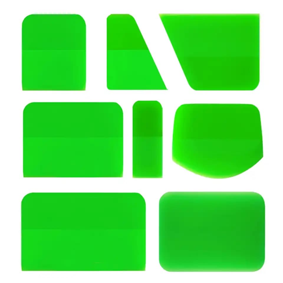 Novo Rodo Verde TPU PPF Oxford Raspador Para Roupas De Automóveis Película Transparente De Embrulho Vinil Ferramentas De Protetora De Tinta