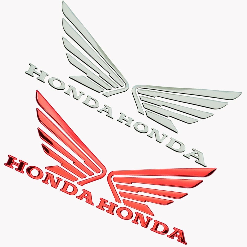 2 Autocolante PCS Honda 3D Logotipo Da Motocicleta Decalque Soft Sticker