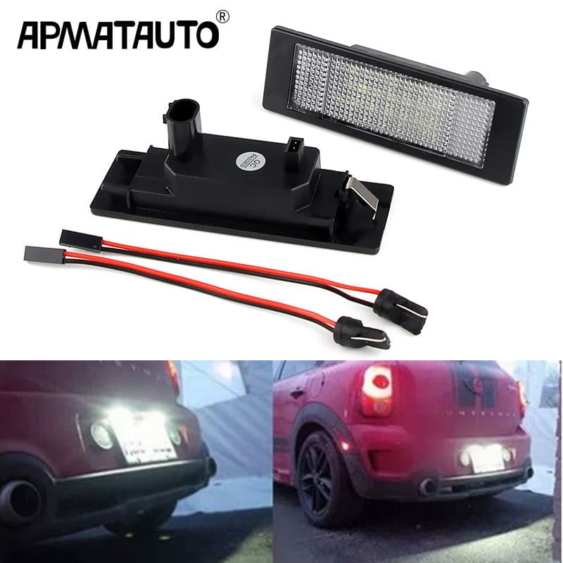 2Pc CANbus Led Número Luzes Da Placa De Licença Para BMW E63 E64 E81 E85 E86 E87 650i M6 Z4 645Ci F06/F12/F13/F21 i01 I3