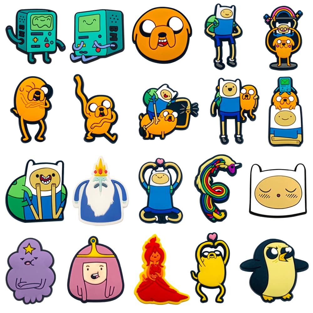 MEIDJ Encantos De Sapato 20 desenhos animados padrão decorações acessórios de PVC com botão.