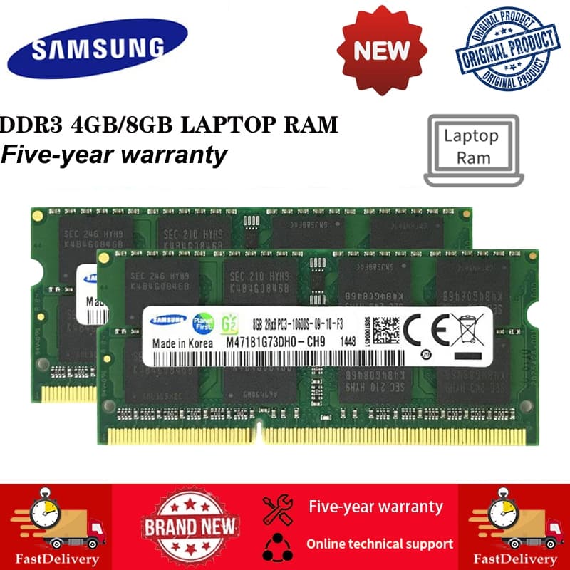 Samsung Notebook Memória RAM Ddr3 4gb 8gb 1066Mhz 1333Mhz 1600Mhz 2gb Ddr2 667/800mhz Laptop SODIMM RAM
