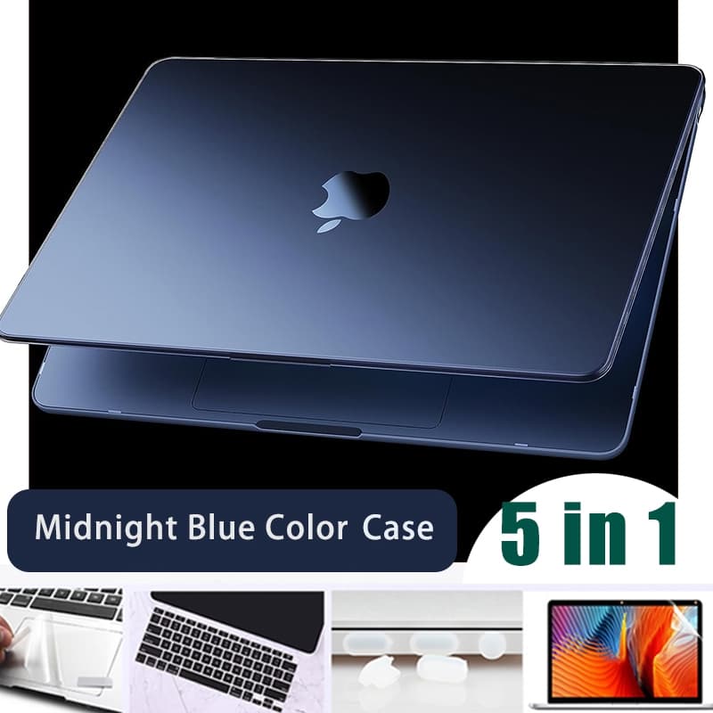 Aparência De Metal Meia-Noite Para MacBook air 15 A2941 2022 13,6 M2 A2681 2020 13 A2337 A2338 M1 A2179 A2159 pro13 14 15 A1706 A1989 A2158 A2289 A2251 Barra touch Com Teclado