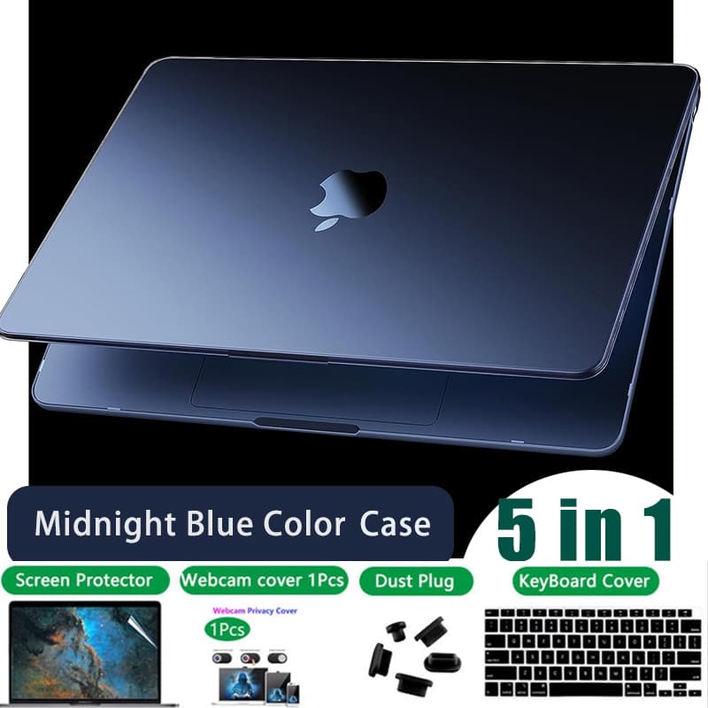 Aparência Oficial De Metal Da Meia-Noite Para MacBook air 15 A2941 2022 13,6 M2 A2681 2020 13 A2337 A2338 M1 A2179 A2159 pro13 14 15 A1706 A1989 A2158 A2289 A2251 Barra touch